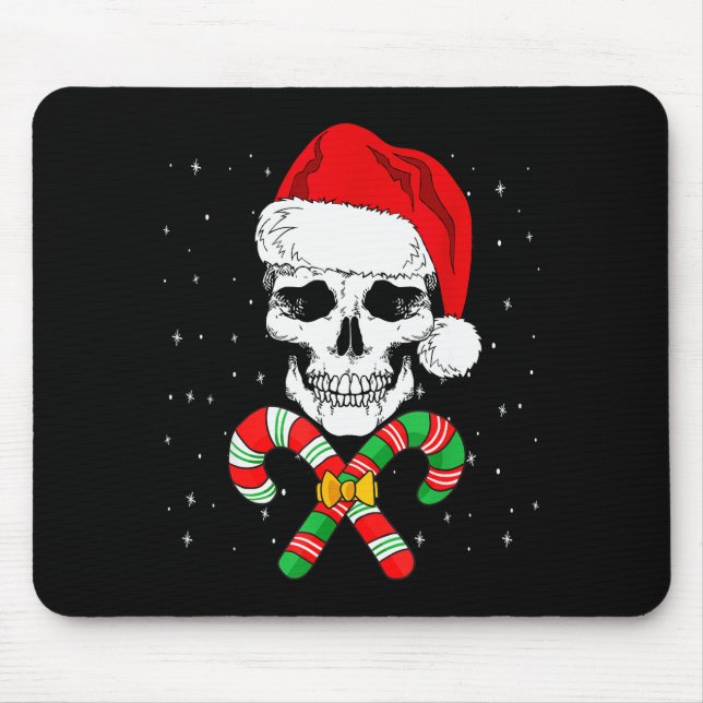Christmas Santa Skull Xmas Candy Skull Wearing San Musmatta (Framsidan)