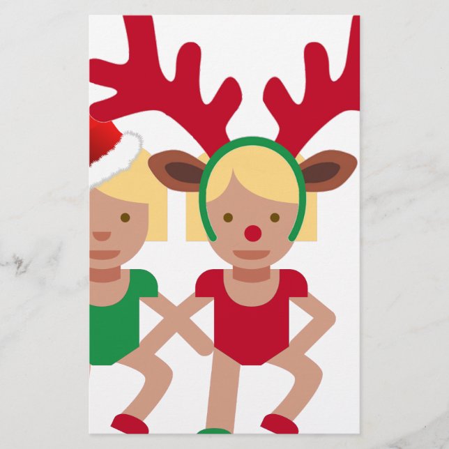 christmas Santa twillingars emoji Brevpapper (Framsida)