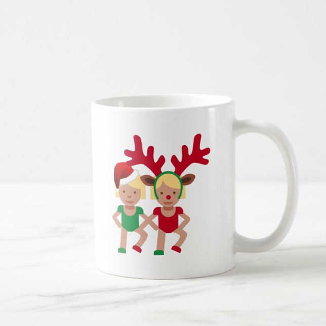 christmas Santa twillingars emoji Kaffemugg (Höger)