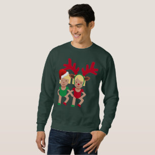 christmas Santa twillingars emoji manar sweatshirt