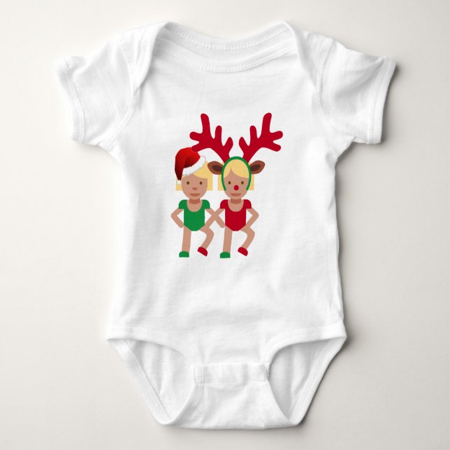 christmas Santa twillingars emoji Tee (Framsida)