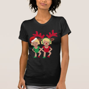 christmas Santa twillingars emoji Tee