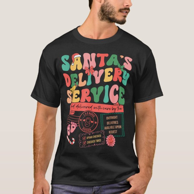 Christmas Santas Delivery Service L&amp;d Labor De T Shirt (Framsida)