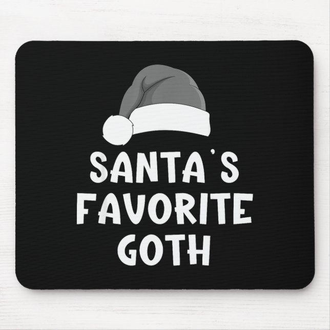 Christmas Santa's Favorite Goth Funny Xmas Pajama  Musmatta (Framsidan)