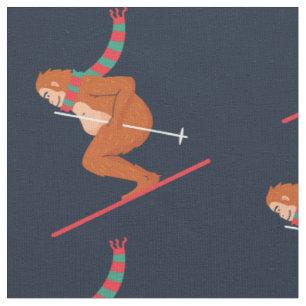 christmas sasquatch bigfoot yeti ski tyg