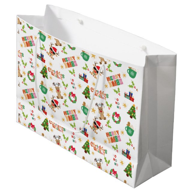 Christmas Season Gift Bag Cute Festive (Framsidan Vinklad)