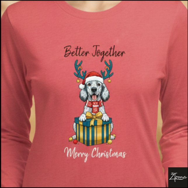 Christmas Setter Roaned Reindeer Gift Graphic T Shirt (Skapare uppladdad)