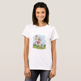 Christmas Sheep playing soccer T Shirt