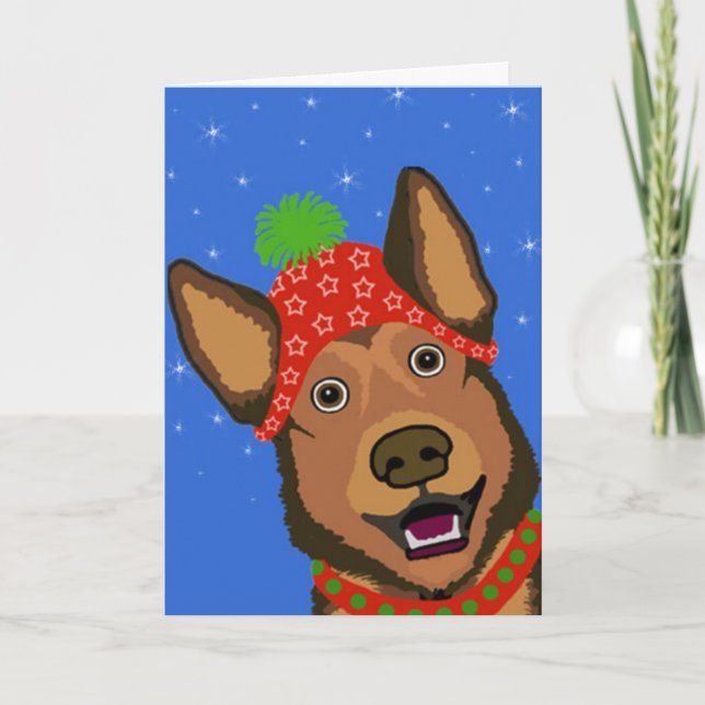 christmas shepherd helgkort (Framsida)
