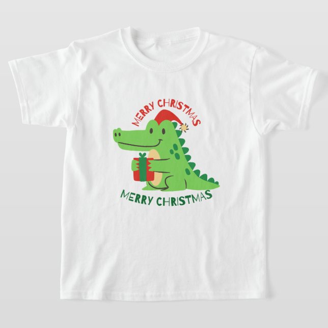 CHRISTMAS SHIRT - CROCO GIFT T SHIRT (Laydown)