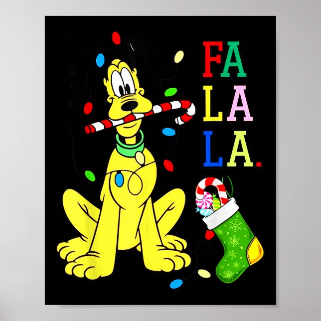 Christmas Shirt Cute La Fa Fa Swea  Poster (Framsidan)