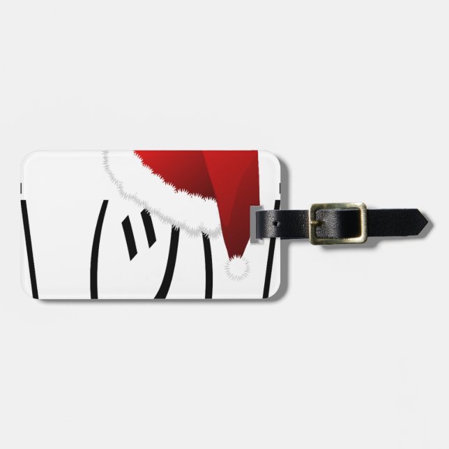christmas shrug emoji bagagebricka (Horisontell Framsida)