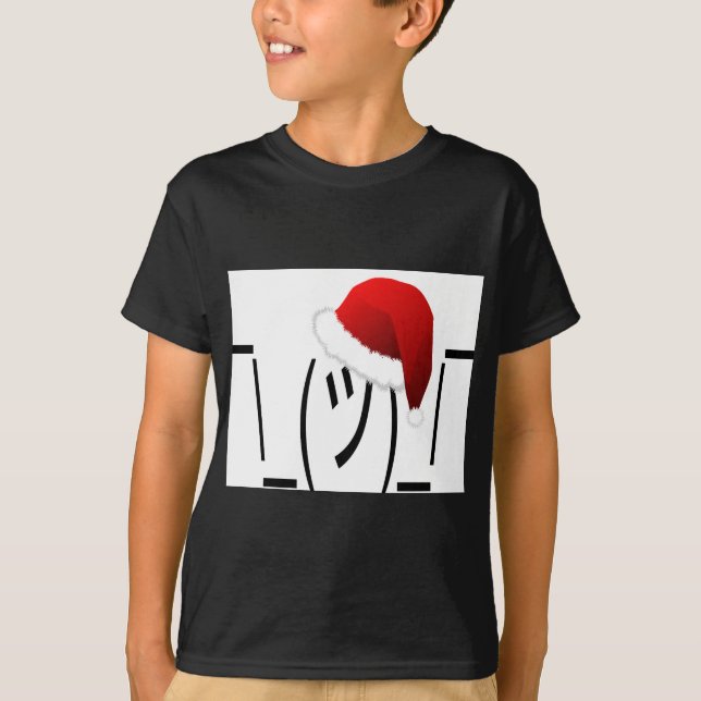 christmas shrug emoji t shirt (Framsida)