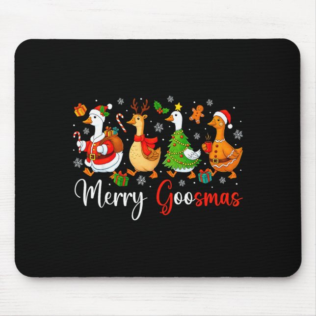 Christmas Silly Goose Funny Merry Goosemas Xmas Tr Musmatta (Framsidan)