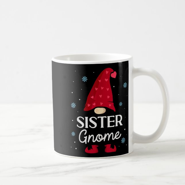 Christmas Sister Gnome Dwarf Garden Gnome Family  Kaffemugg (Höger)