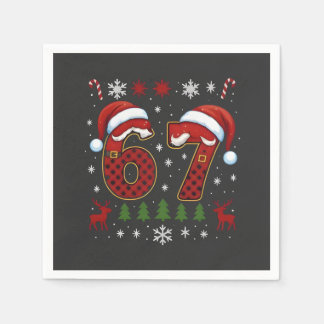 Christmas Six Seven 67 Santa Xmas Gen Alpha Pappersservett