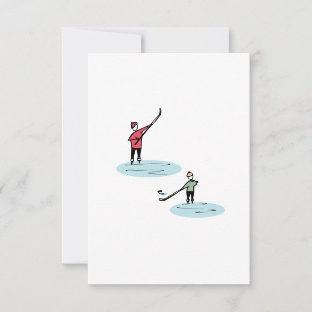 Christmas skating tack kort (Framsida)