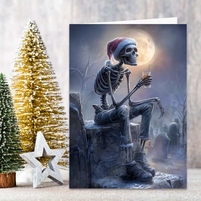 Christmas Skeleton Helgkort (Skapare uppladdad)