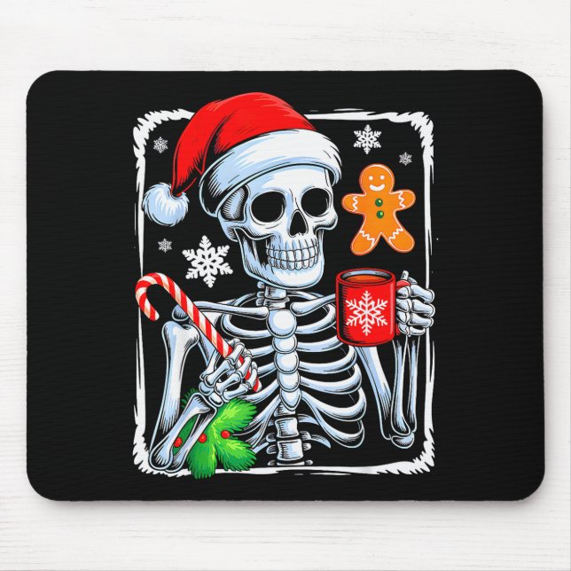 Christmas Skeleton Hot Chocolate Funny Xmas Men Wo Musmatta (Framsidan)