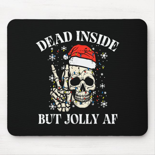 Christmas Skull Peace Dead Inside But Jolly Xmas M Musmatta (Framsidan)