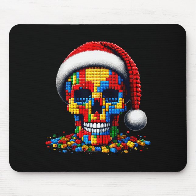 Christmas Skull Santa Hat Block Bricks Master Buil Musmatta (Framsidan)