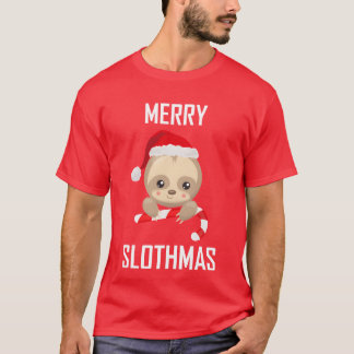 christmas sloth-vän t shirt
