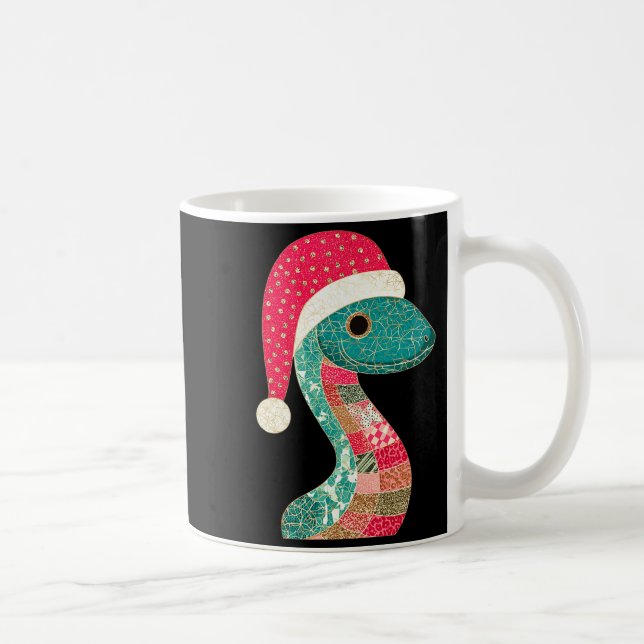 Christmas Snake Santa Hat Holiday Fun Premium Tri- Kaffemugg (Höger)