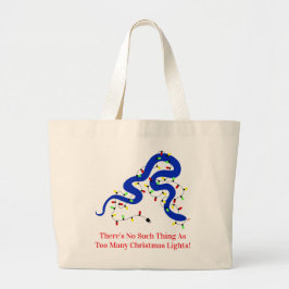 Christmas Snake Tote Bag Jumbo Tygkasse