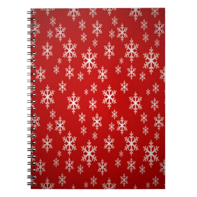 Christmas snö flake mönster anteckningsbok (Framsidan)