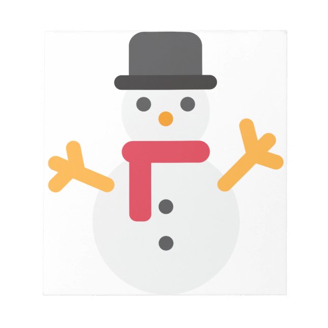 christmas snögubbe emoji anteckningsblock (Framsida)