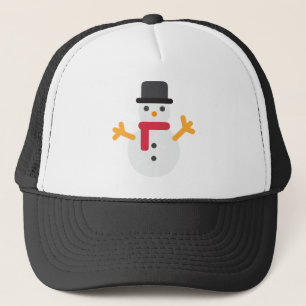 christmas snögubbe emoji truckerkeps