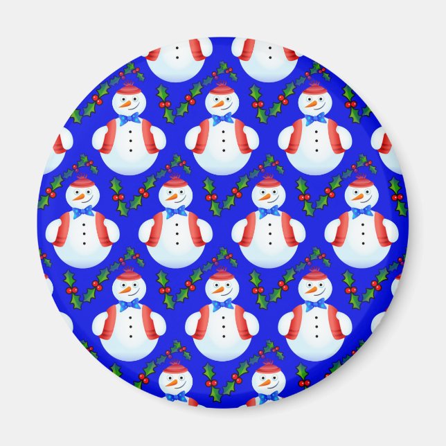 christmas snögubbe magnet (Framsidan)