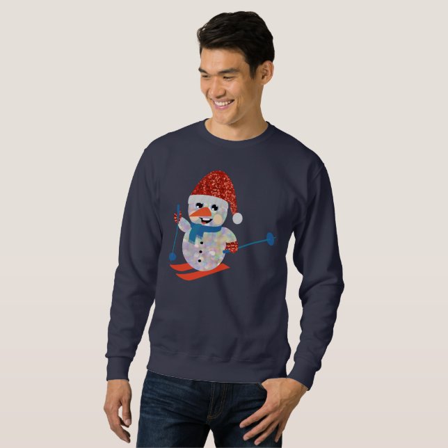 christmas snögubbe manar sweatshirt (Hel framsida)