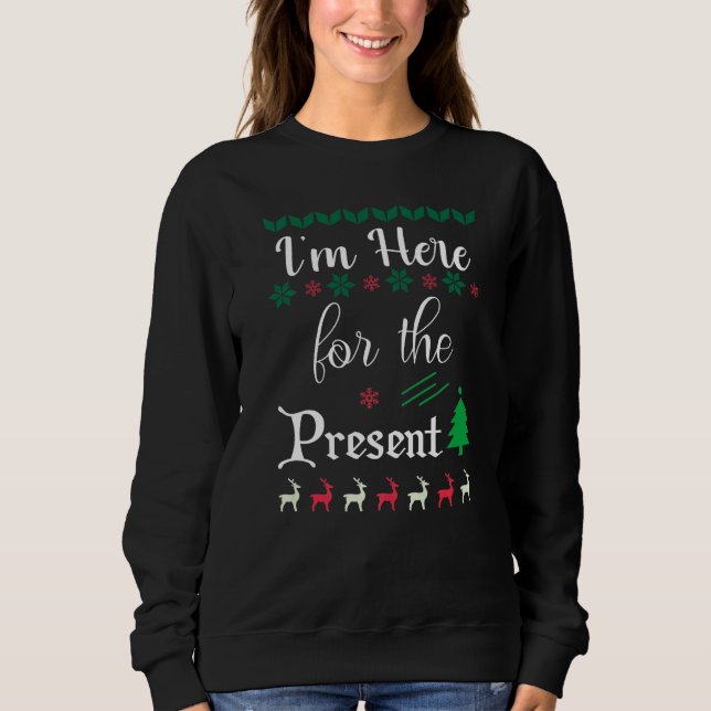 Christmas Snow Cookies Mistletoe Snowman Present T Shirt (Framsida)