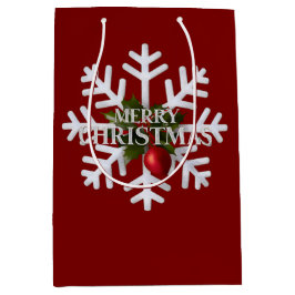 Christmas Snowflake And Shy Red Berry