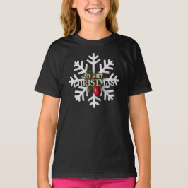 Christmas Snowflake And Shy Red Berry T Shirt
