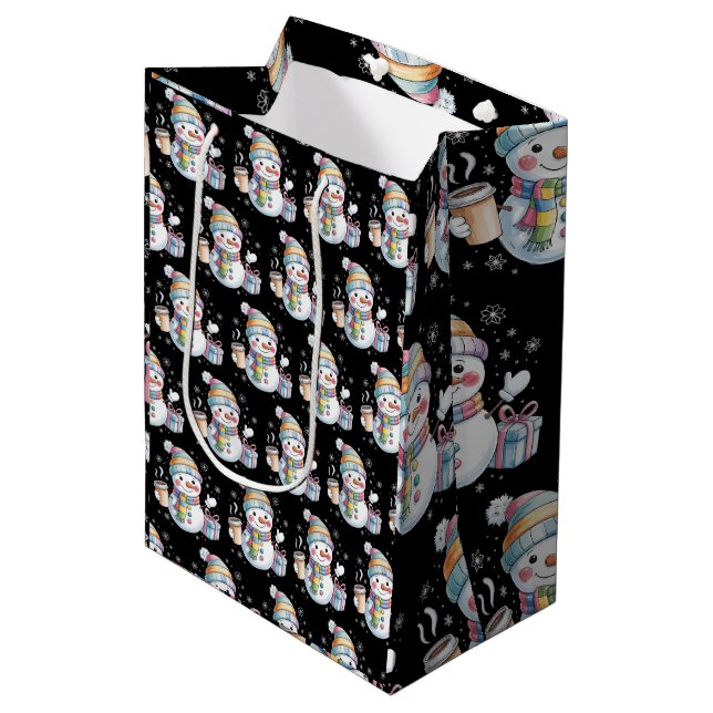 Christmas Snowman Gift Holiday Winter Xmas Coffee (Framsidan Vinklad)