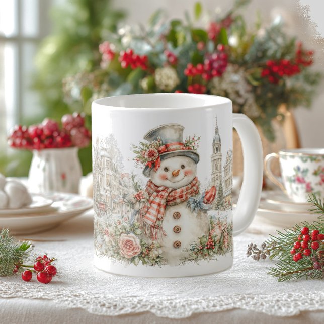 Christmas snowman kaffemugg (Skapare uppladdad)