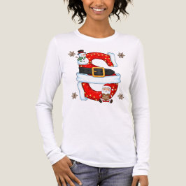 Christmas Snowman Letter S Personalized Sweater De T Shirt