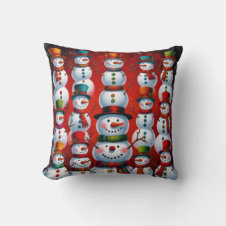 Christmas snowman pillows kudde