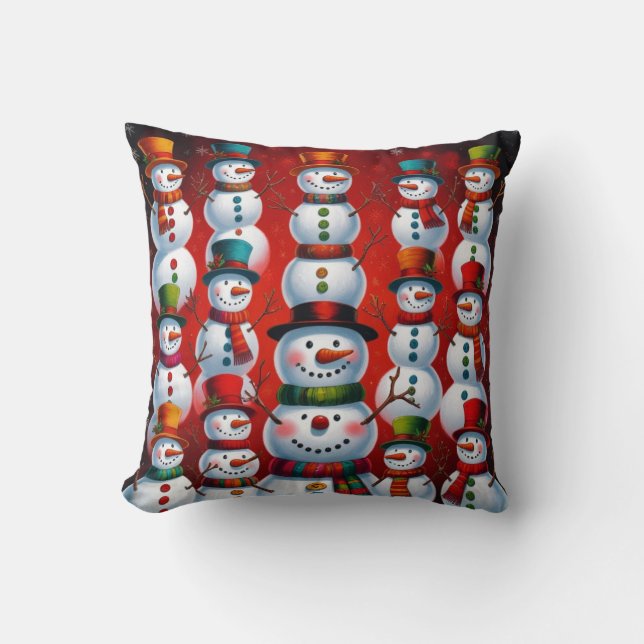 Christmas snowman pillows kudde (Framsida)