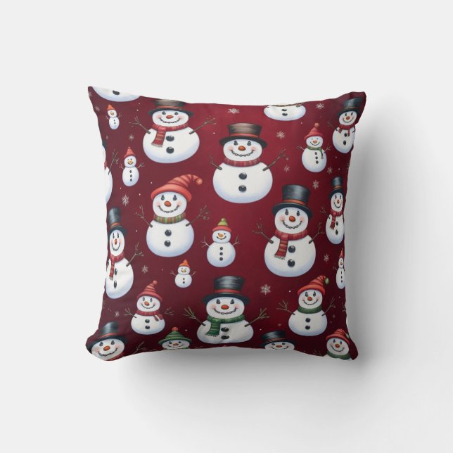 Christmas snowman pillows kudde (Framsida)