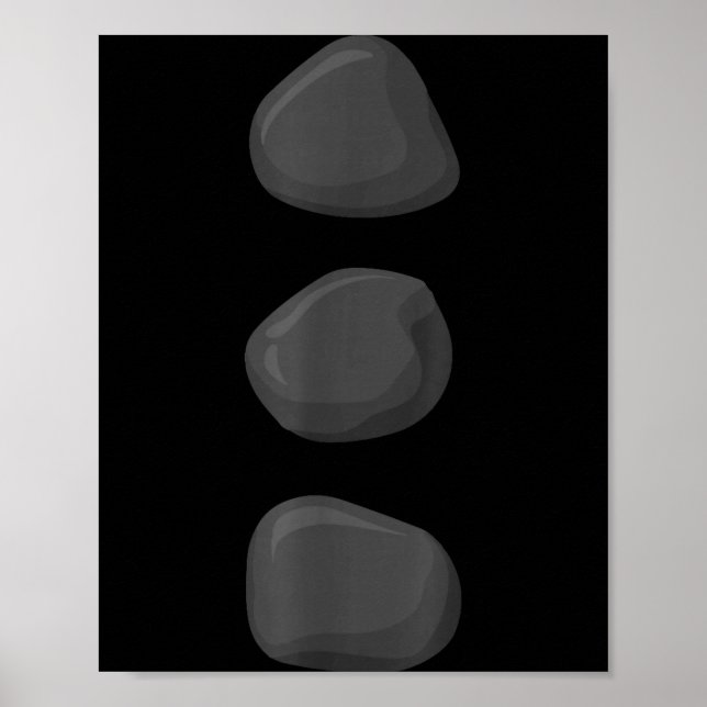 Christmas Snowman Three Black Buttons Xmas Costume Poster (Framsidan)