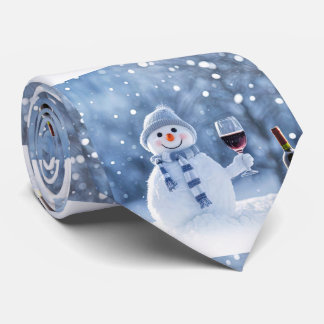 Christmas Snowman Wine Holiday Cute Slips
