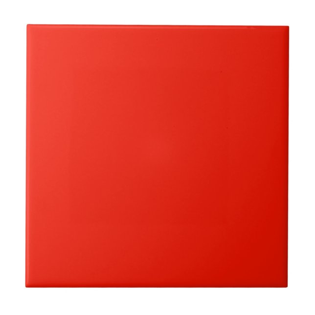 Christmas solid red stylish kakelplatta (Framsidan)