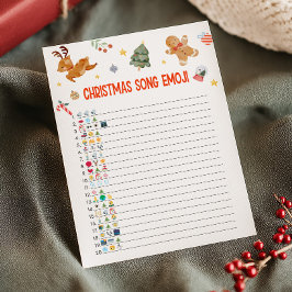 Christmas Song Emoji Game Julkort