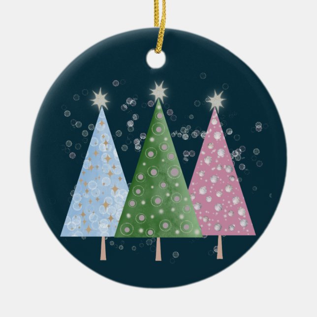 Christmas Sparkle Julgransprydnad Keramik (Framsidan)