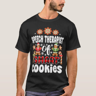 Christmas Speechherapist Of Smart Cookies Cute Gin T Shirt