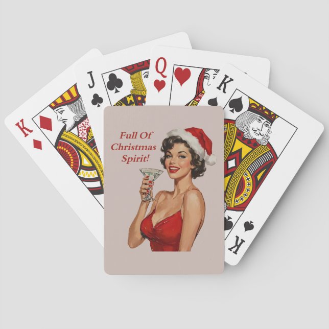 Christmas Spirit Playing Cards Casinokort (Baksidan)