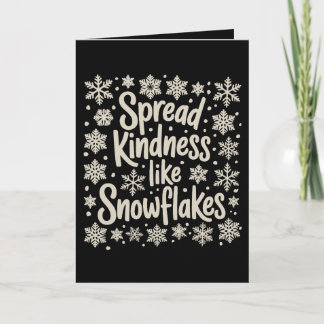 Christmas Spread Kindness Like Snowflakes Xmas Helgkort